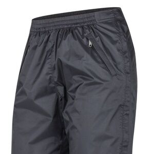NWT MARMOT Women’s PreCip Eco Full-Zip Pants Waterproof Black Size L Large Short